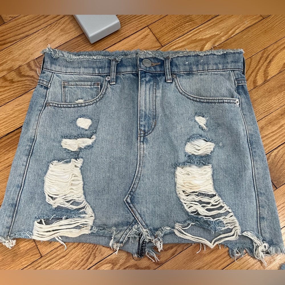 Express denim skirt